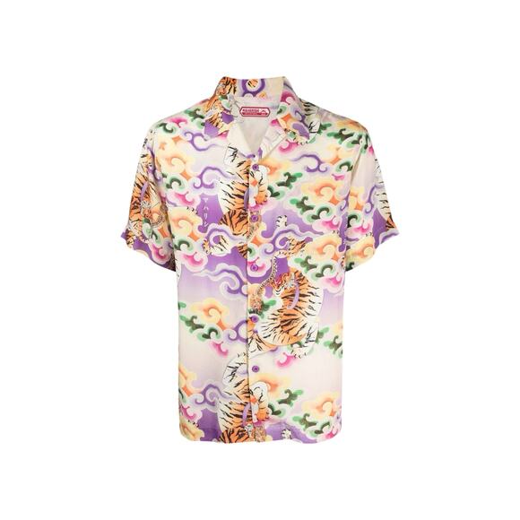 Maharishi Dragon Dragon Tiger Cupro Shirt - Picture 1 of 8